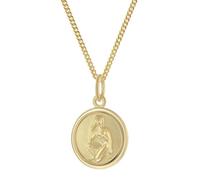 trendor Kinder Sternzeichen Jungfrau Gold 333 mit vergoldeter Kette 28468-09-45 45 cm