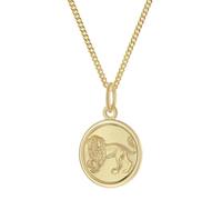 trendor 28468-08 Kinder Sternzeichen Löwe Gold 333 mit vergoldeter Kette 45 cm