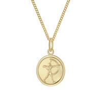 trendor Kinder Sternzeichen Schütze Gold 333 mit vergoldeter Kette wunderschönes Schmuckstück für Mädchen und Jungen, zauberhafte Geschenkidee 28468-12-40 40 cm