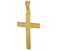 trendor Schmuck 75550 Kreuz-Anhänger 24 mm 750 Gold/18 Karat