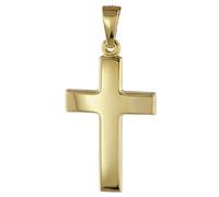 trendor Schmuck 08610 Kreuz Anhänger für Damen und Herren 585 Gold 21 mm