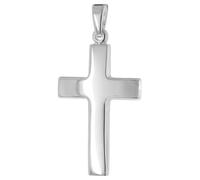 trendor Kreuz-Anhänger für Herren Silber 925 rhodiniert 27 mm zeitloses Schmuckstück für Männer, maskulines Accessoire, 21641