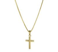 trendor Schmuck 08504 Kreuz Anhänger für Kinder Gold 333 mit plattierter Halskette, 40 cm