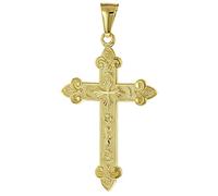 trendor Schmuck 51998 Kreuz-Anhänger Gold 585 (14 Karat) 40 x 27 mm