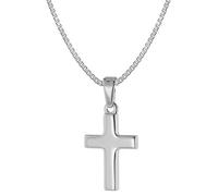 trendor Kreuz mit Halskette für Kinder 925 Silber 39582-38