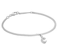 trendor Schmuck Mädchen-Armband mit Buchstabe C 925 Silber Rhodiniert 21590-C