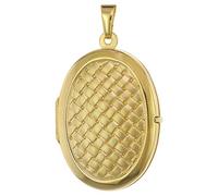 trendor 75432 Medaillon mit Flechtmuster Gold 333 / 8K