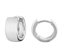 trendor Schmuck Ohrringe 925 Silber Unisex Creolen Ø 12 mm 41582