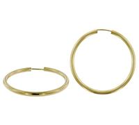 trendor Schmuck Ohrringe Creolen Gold 333 / 8K Breite 2,5 mm Ø 38 mm 51174