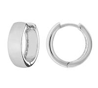 trendor Ohrringe für Damen und Herren 925 Silber Creolen Ø 16 mm modischer Ohrschmuck für Damen und Herren, zauberhafter Schmuck aus Sterlingsilber, 41581