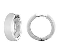 trendor Schmuck Ohrringe für Damen und Herren 925 Silber Creolen Ø 18 mm 41583
