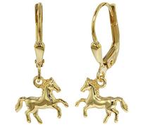 trendor 08485 Ohrringe für Mädchen Pferde Gold 333/8 Karat