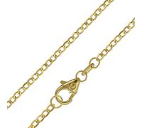 trendor Panzerkette 585 Gold / 14 Karat Weitpanzer-Collier 1,6 mm 51885 | wunderschöne Geschenkidee, Halsschmuck für Damen und Herren,