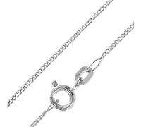 trendor Schmuck 51900 Weißgold-Halskette 585 Gold 14 Karat Panzerkette Breite 1.1 mm 40 cm