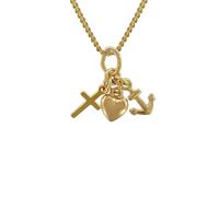 trendor Schmuck Anhänger für Kinder Gold 333 Glaube, Liebe, Hoffnung 35732