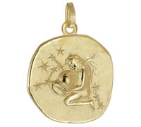 trendor Schmuck Anhänger Sternzeichen Wassermann 925 Silber Vergoldet Ø 20 mm 21300