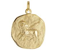 trendor Schmuck Anhänger Sternzeichen Widder 925 Silber Vergoldet Ø 20 mm 21300-04