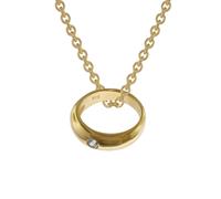 trendor Anhänger Taufring Gold 333 mit goldplattierter Silberkette 39475-38 38 cm