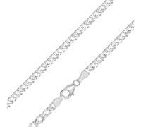 trendor Schmuck Armband für Damen und Herren 925 Silber Zwillingspanzer 3,9 mm 21040