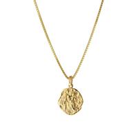 trendor Schmuck 75318 Christophorus Anhänger Gold 333/8 Kt. mit Goldplattierter Kette, 50 cm