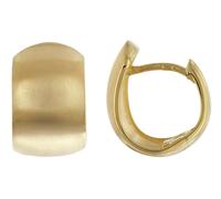 trendor Schmuck Damen-Creolen 925 Silber Matt Vergoldet Ohrringe ? 15 mm 21728