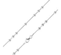 trendor Schmuck Damen-Halskette 925 Silber Rhodiniert Fantasie Collier 28972