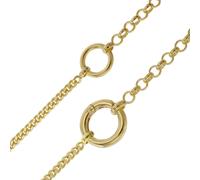 trendor Schmuck Damen-Halskette 925 Silber Vergoldet Fantasie Collier 15803