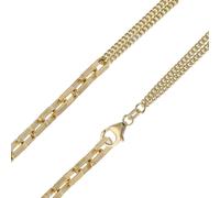trendor Schmuck Damen-Halskette 925 Silber Vergoldet Fantasie-Collier 15873