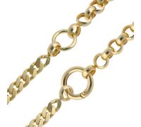 trendor Schmuck Damen-Kette 925 Silber Vergoldet Fantasie Collier 15804