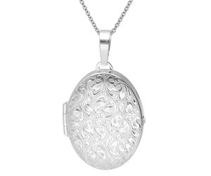 trendor Schmuck Damen-Kette mit Medaillon 925 Silber 15536