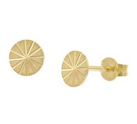 trendor Schmuck Damen-Ohrringe 333 / 8K Gold Ohrstecker Ø 6 mm 28463