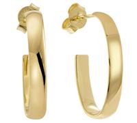 trendor Schmuck Damen-Ohrringe 925 Silber Steck-Creolen 20 mm 68848