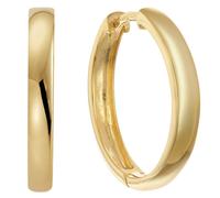 trendor Schmuck Damen-Ohrringe 925 Silber Vergoldet Klapp-Creolen Ø 18,5 mm 68916
