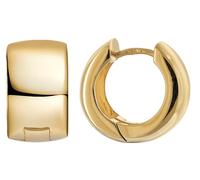 trendor Schmuck Damen-Ohrringe 925 Silber Vergoldet Poliert Creolen ? 15 mm 21726