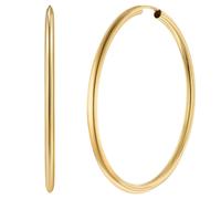 trendor Schmuck Damen-Ohrringe Creolen 925 Silber Vergoldet Ø 50 mm 28175-50