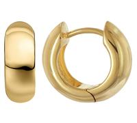 trendor Schmuck Damen-Ohrringe Kleine Creolen 925 Silber Vergoldet ? 13,7 mm 21727