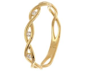trendor Schmuck Damen-Ring Gold 333/8K mit Zirkonias 68415