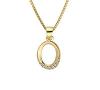 trendor Schmuck Damen Schmuck-Anhänger Gold 333 mit Goldplattierter Silberkette 4155
