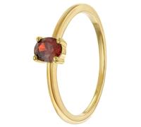 trendor Schmuck Damenring 333 Gold (8k) Ovaler Zirkonia Granatrot 21370-16