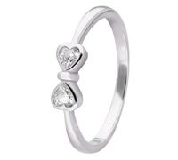 trendor Schmuck Damenring 925 Silber Rhodiniert Zirkoniaring 28526