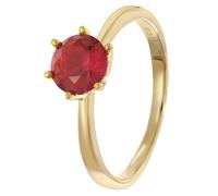 trendor Schmuck Damenring 925 Silber Vergoldet Mit Synthetischem Korund 28046