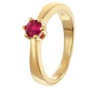 trendor Schmuck Damenring 925 Silber Vergoldet Mit Synthetischem Korund 68866