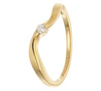 trendor Schmuck Damenring Gold 333/8K mit Zirkonia 21148