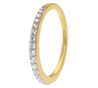 trendor Schmuck Damenring Gold 333/8K mit Zirkonia 21648