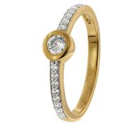 trendor Schmuck Damenring Gold 333 mit Zirkonia 41330