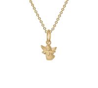 trendor Schmuck Engel-Anhänger 333 Gold Mit Vergoldeter Silberkette für Kinder 28966