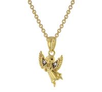 trendor Schmuck 51144 Engel Anhänger Gold 333 / 8K + vergoldete Silber-Halskette, 40 cm
