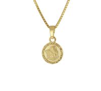 trendor Schmuck Engel-Anhänger Gold 333 mit vergoldeter Silber-Kette für Kinder 4116