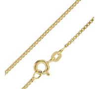 trendor Schmuck Feine Veneziakette Silber 925 Goldplattiert 0,9 mm 39450
