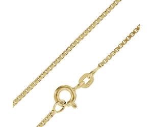 trendor Schmuck Feine Veneziakette Silber 925 Goldplattiert 0,9 mm 39450